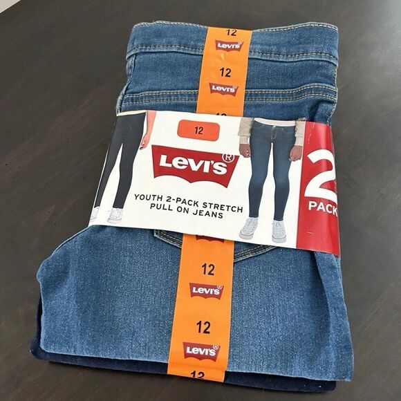 Levi's Other - NEW - GIRL'S YOUTH LEVI'S 2 PACK PULL ON STRETCH SKINNY JEAN JEGGING!